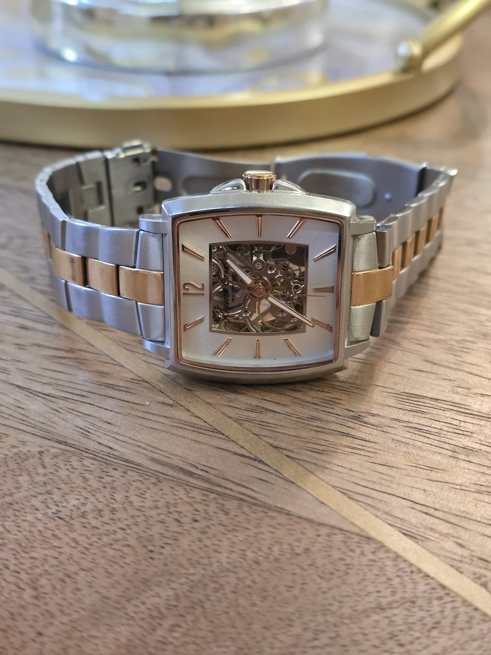 Kenneth Cole New York KC3772 Men's Automatic Bicolour Skeleton Watch.